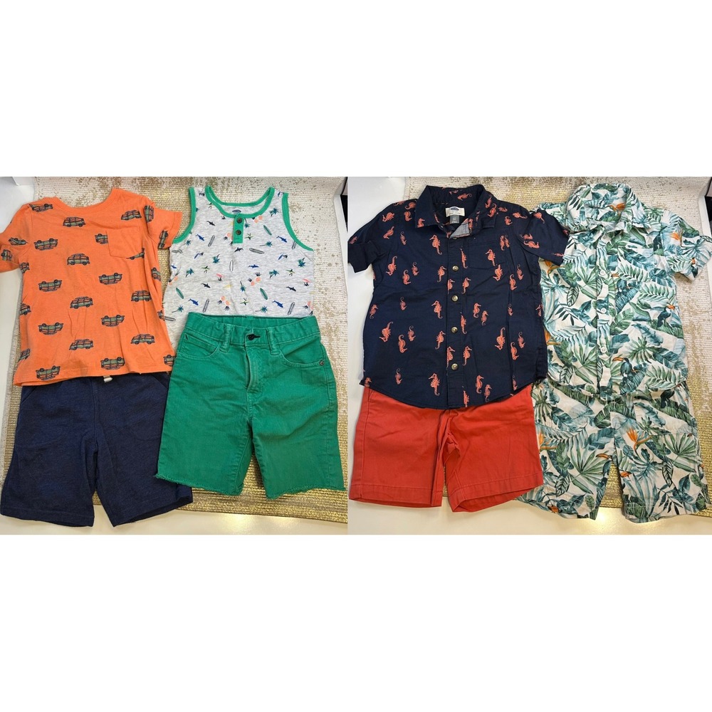 OLD NAVY GAP LANDS END Boys Summer Vacation Outfits Bundle Casual Travel 5T